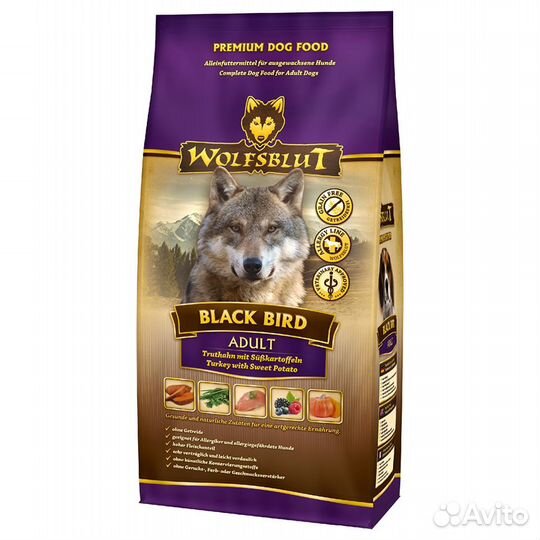 Wolfs blood Волчья кровь adult (черная птица) 15 к