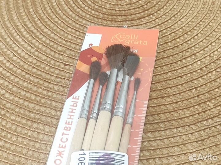 Кисти художественные пони набор 5 шт