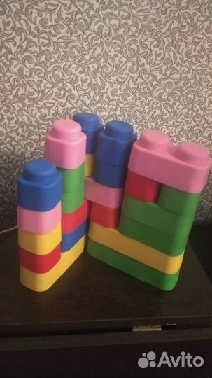 Кубики резиновые, мягкие - конструктор