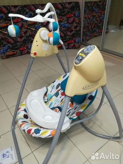 Детские электронные качели graco