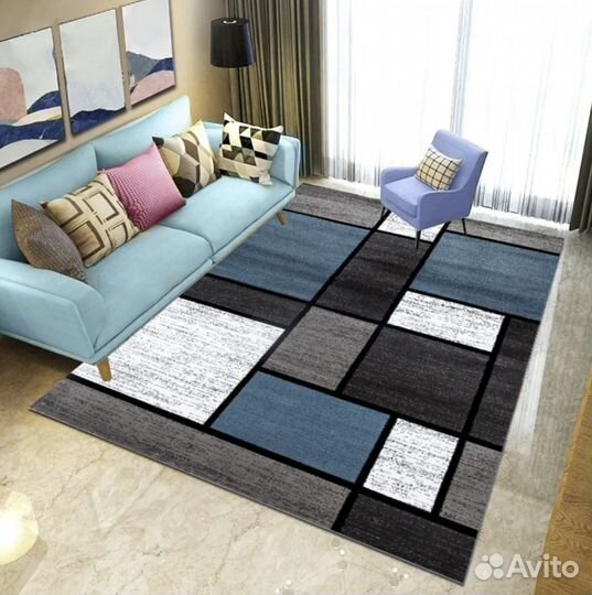 Ковер безворсовый 1.2 x 1.6 м с 3D печатью