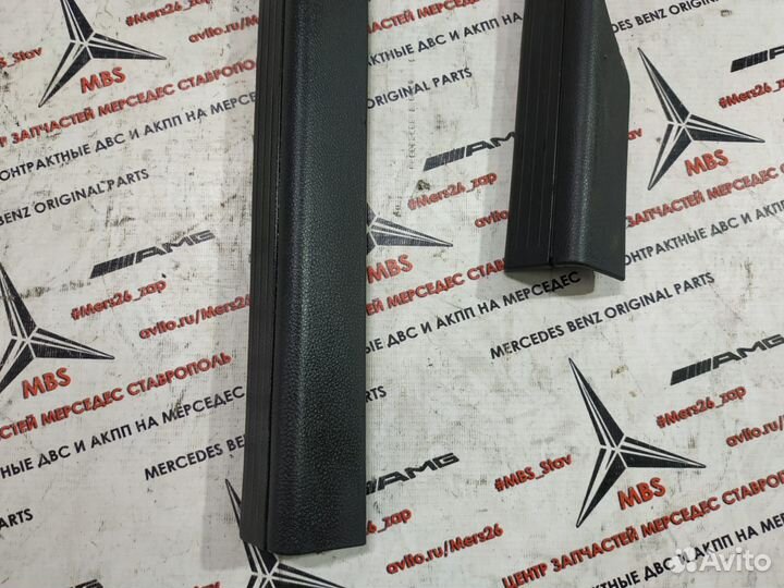 Накладки порогов пластик w204 Mercedes