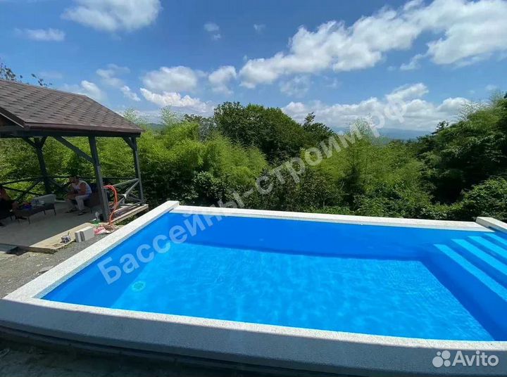 Бассейн 7х3х1,5 от производителя,ступени Гармония