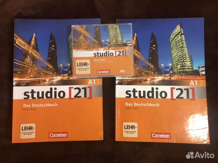 Учебники немецкого Studio 21 A1.1 A1.2 диски аудио