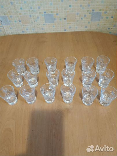 Фужеры,бокалы,стопки хрусталь