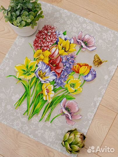 Кухонные полотенца рогожка