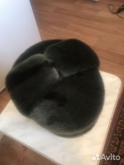 Мужская зимняя шапка котик морской