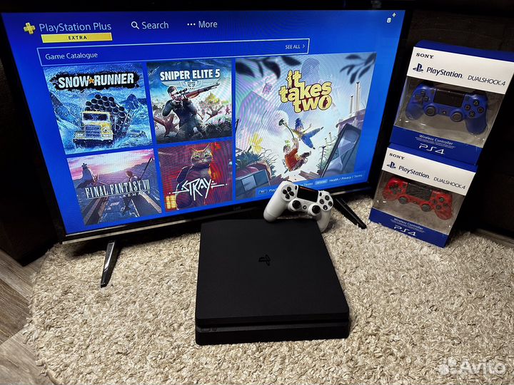 Sony playstation 4 slim 1 tb+400игр