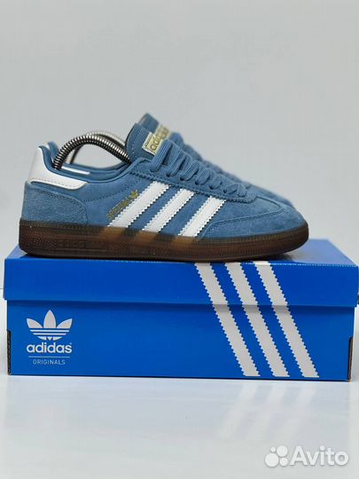 Кроссовки Adidas Spezial голубые 5