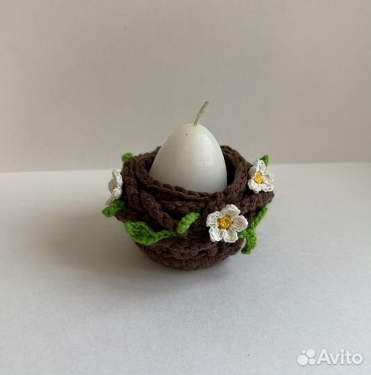 Миниатюрная корзинка плдарочная пасхальная