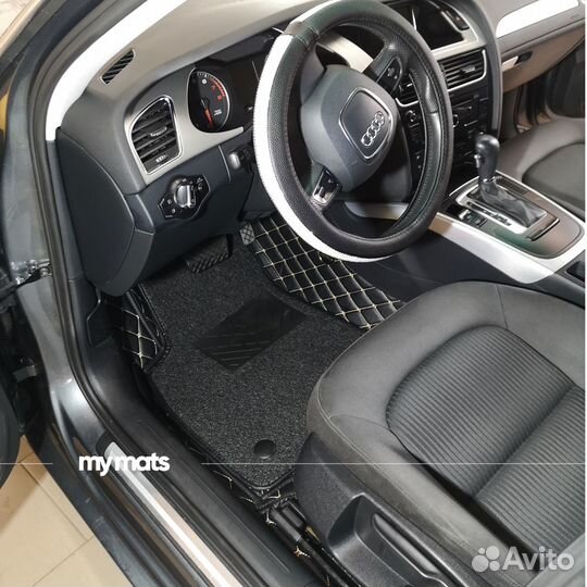 3Д коврики из экокожи для Audi A1 2010-2014г 3 дв