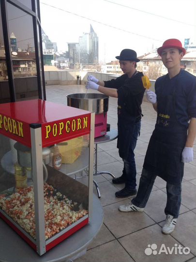 Аренда аппарата сладкая вата и поп корн