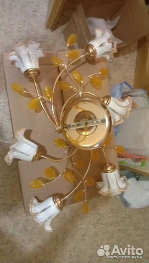 Люстра 6 рожков овальная