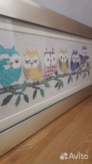 Картина вышивка в детскую