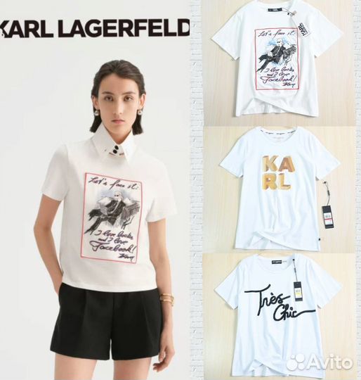 Футболка белая Karl Lagerfeld s 42-44