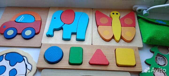 Развивающие деревянные игрушки