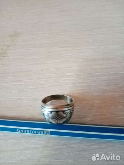 Серебро серьги, кольцо СССР