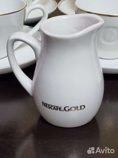 Чашка кофейная с блюдцем Нескафе и Arcoroc Франция