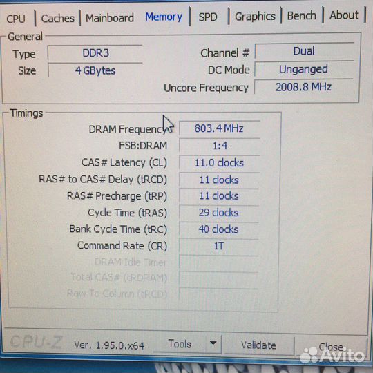 Материнская плата с процессором и памятью