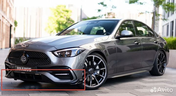 Сплиттер переднего бампера Mercedes W206 Brabus