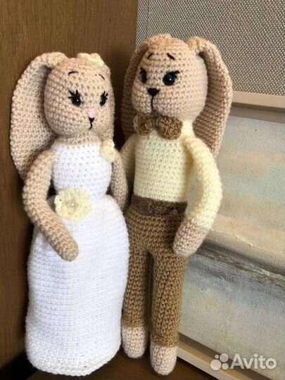 Свадебная пара. Подарочные игрушки ручной работы