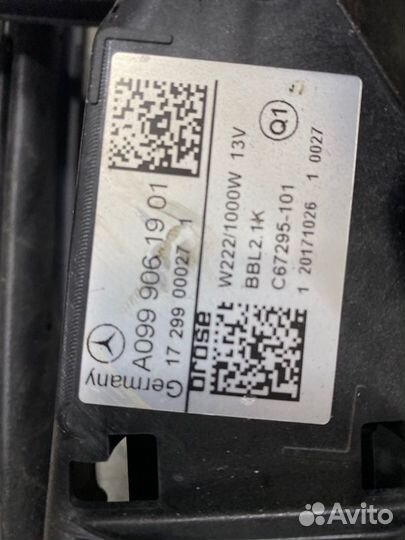 Диффузор с вентилятором в сборе Mercedes-Benz