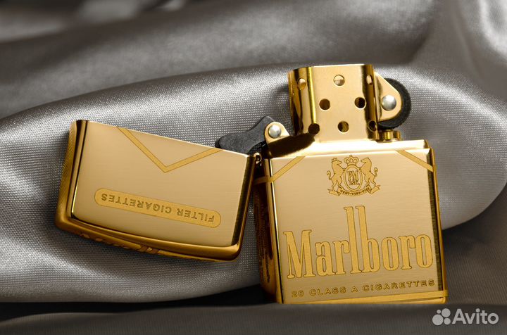 Зажигалка Зиппо 254В с грав. Пачка Marlboro, новая