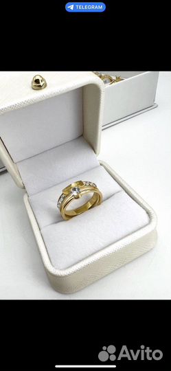 Кольцо бижутерия под золото