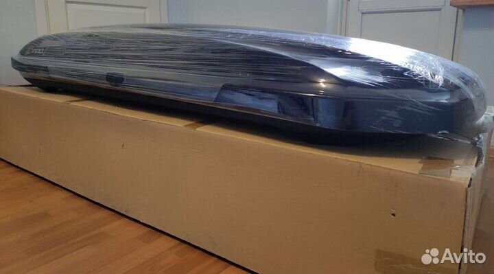 Автобокс на крышу Inno Roof box 55 черный глянец