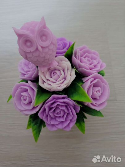 Букет цветов из мыла. Мыло ручной работы