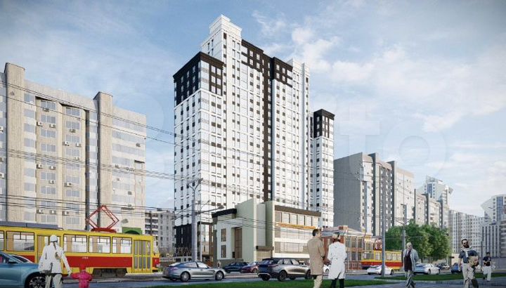 2-к. квартира, 54,6 м², 16/25 эт.