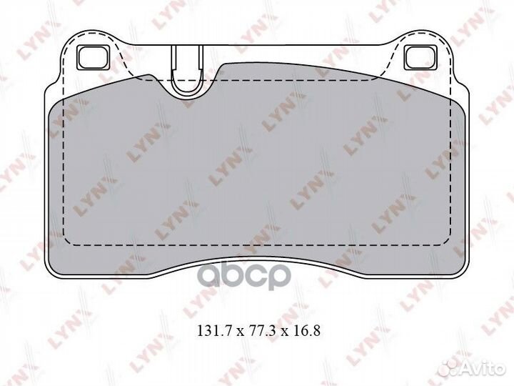 Колодки тормозные дисковые перед BD8028 LYN