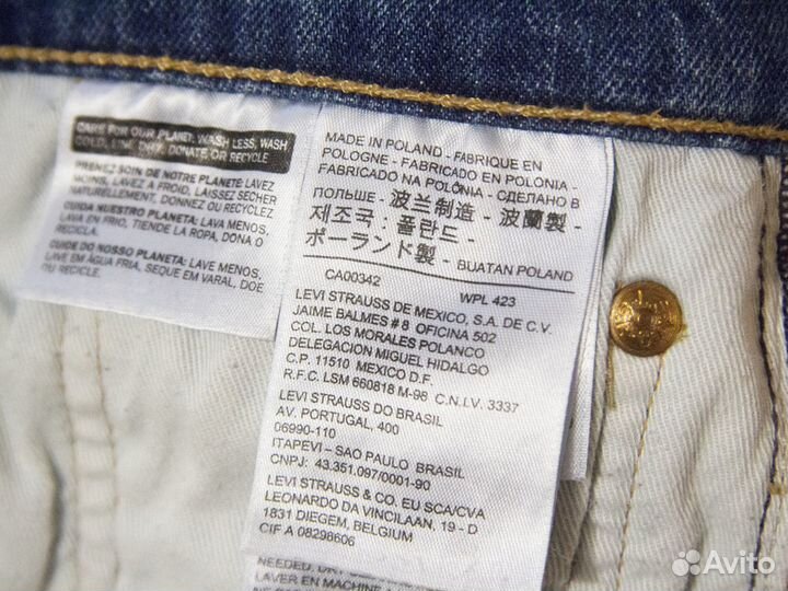 Джинсы Levis 504 W32 L30 Poland