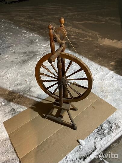 Прялка деревянная старинная