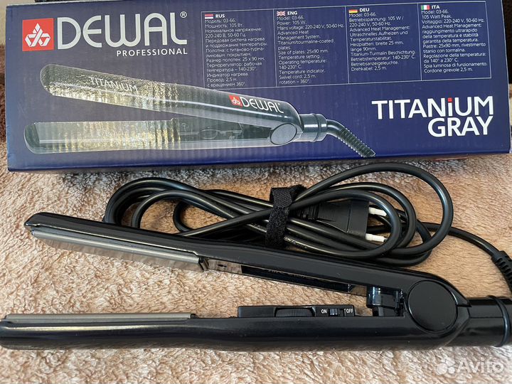 Щипцы-выпрямители Dewal Gray Titanium