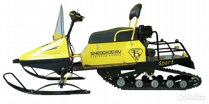 Снегоход Бурлак Егерь спорт мах плюс сани