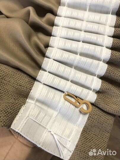 Портьера рогожка блекаут