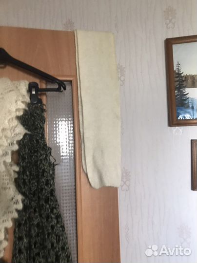 Шаль пуховая, паутинка, шерстяная