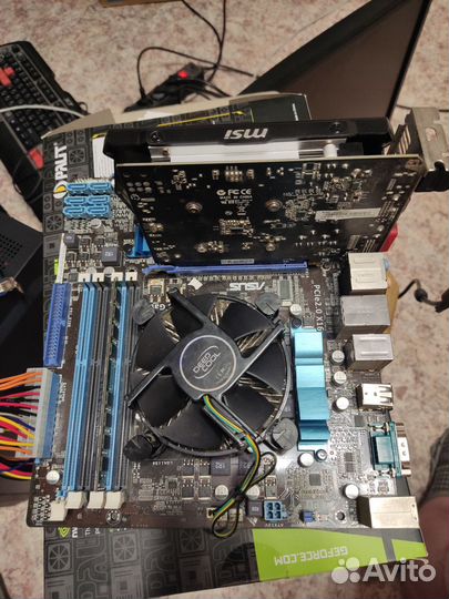 Материнская плата+i5+750 2 гига с косяками