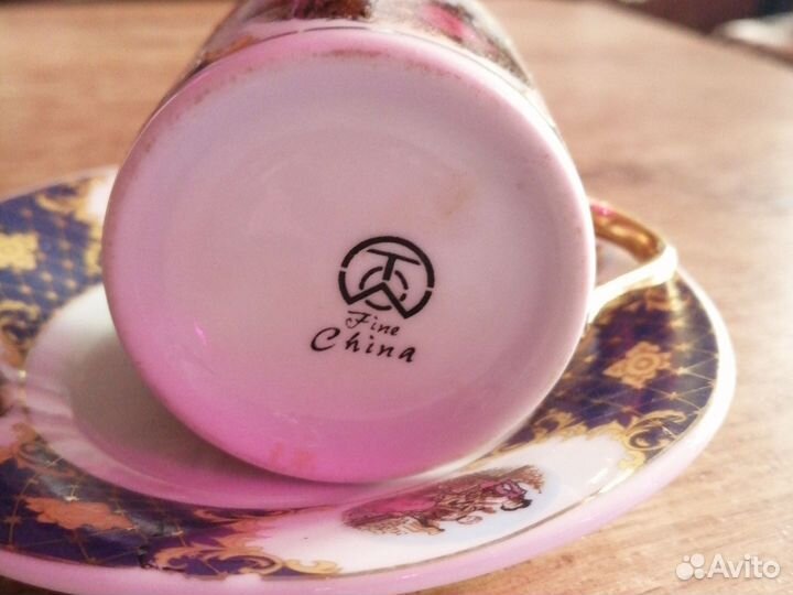 Чашка с блюдце fine China