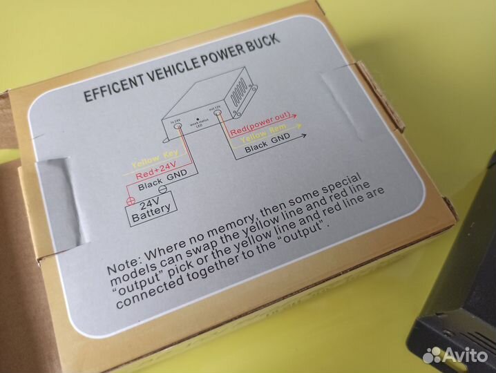 Преобразователь с 24V на 12V 10А