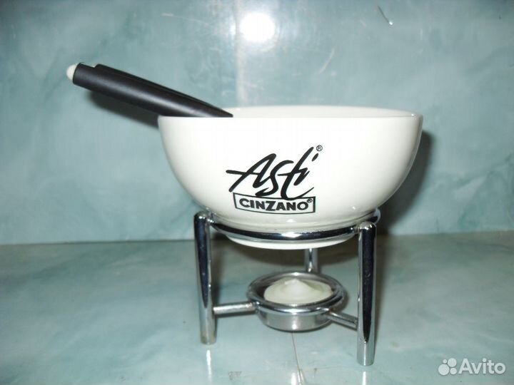 Набор для фондю с подогревом от свечи. Новый