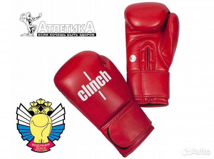 Перчатки боксерские Clinch «Olimp» красные