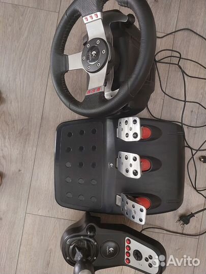 Игровой руль logitech g27 с педалями и кпп
