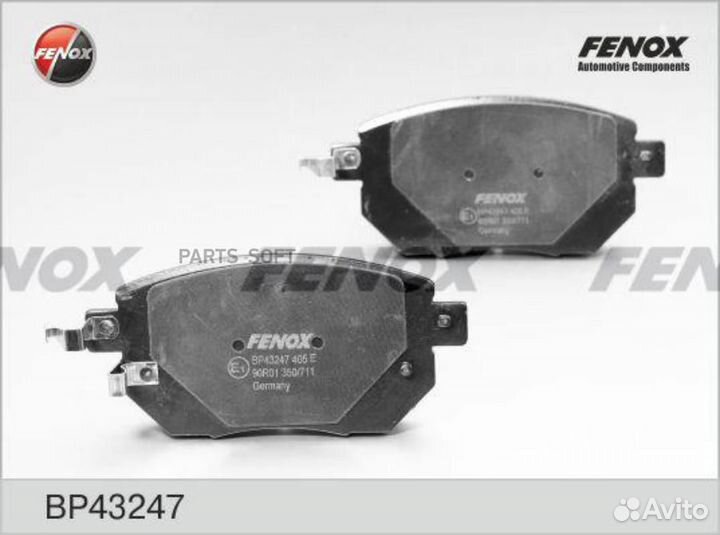 Fenox BP43247 Колодки тормозные infiniti FX35/45 0