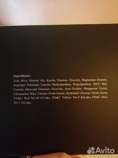 Палитра теней и румян