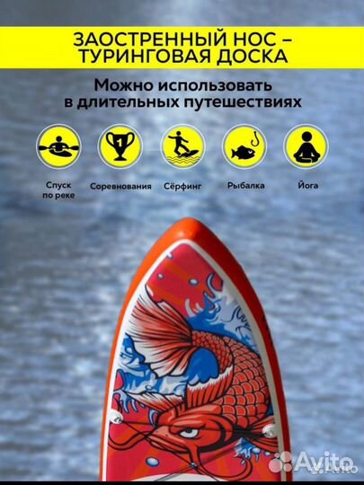 Надувная доска для SUP-бординга funwater KOI 11.6