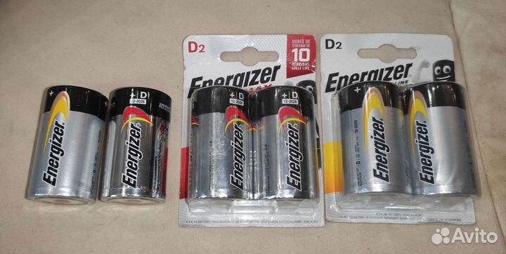 Батарейки Energizer MAX D LR20 1,5 В и Varta