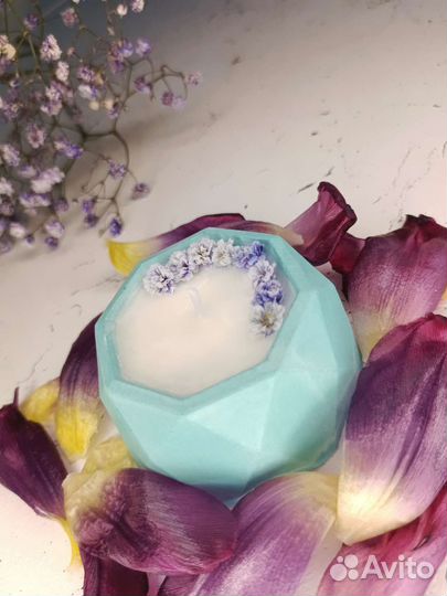 Ароматическая свеча ручной работы