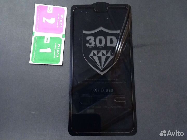 Защитное стекло на Honor 8X/9X Lite Чёрное